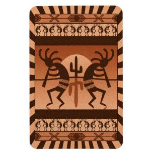 Íman Sudoeste de Kokopelli do cacto de Sun do deserto