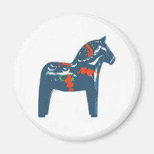 Íman Suecia azul da arte moderna do cavalo de Dala