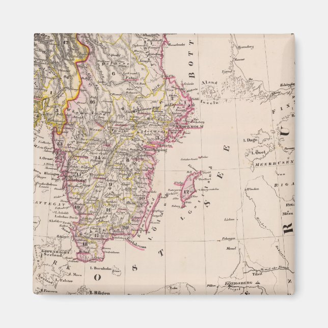 Íman Suecia do Sul e Noruega (Frente)