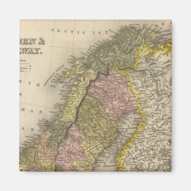 Íman Suecia e Noruega (Frente)