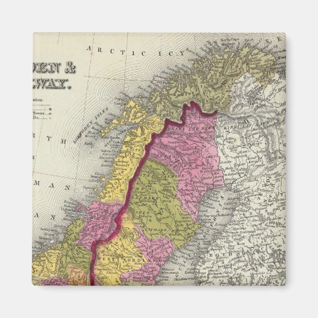 Íman Suecia e Noruega (Frente)