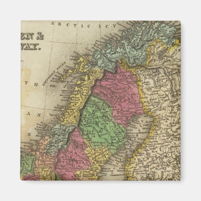 Íman Suecia e Noruega (Frente)