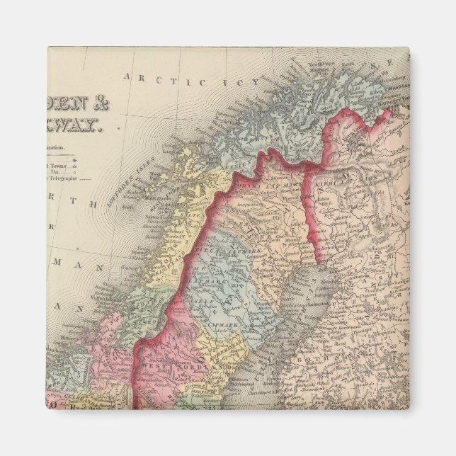 Íman Suecia e Noruega (Frente)