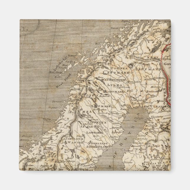Íman Suecia, Mapa da Noruega por Arrowsmith (Frente)