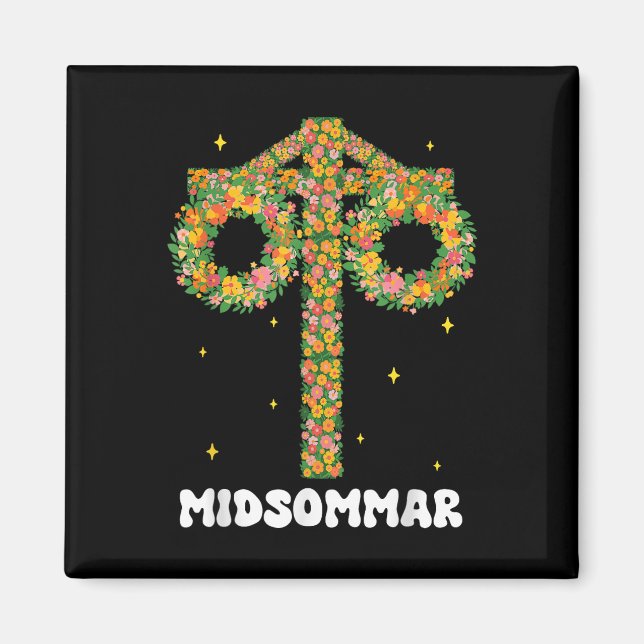 Íman Suecia MidSummer Solstile Maypole Midsommar (Frente)