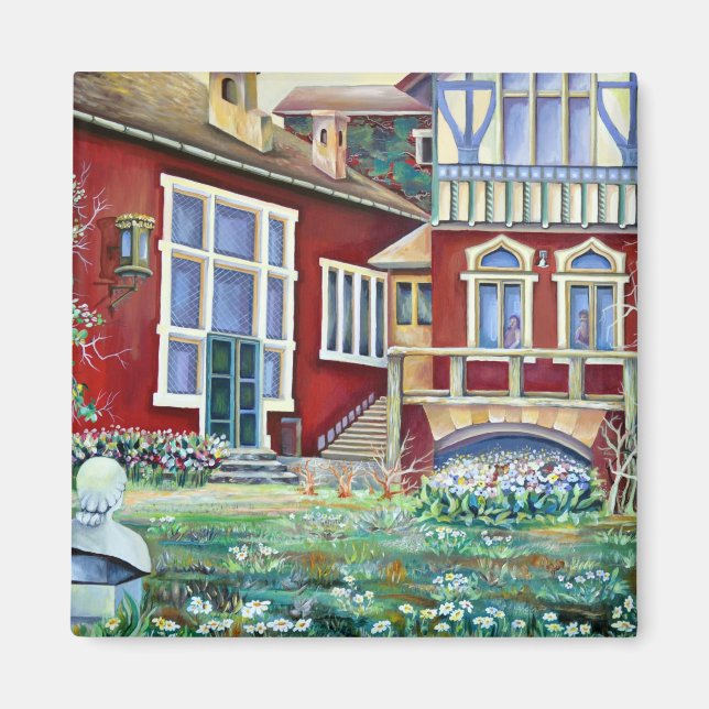 Íman Suecia, paisagem tradicional (Frente)