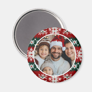 Íman Suéter Feio de Natal Vermelho e Verde