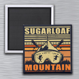 Íman Sugarloaf Maine Mountain Ski Souvenir