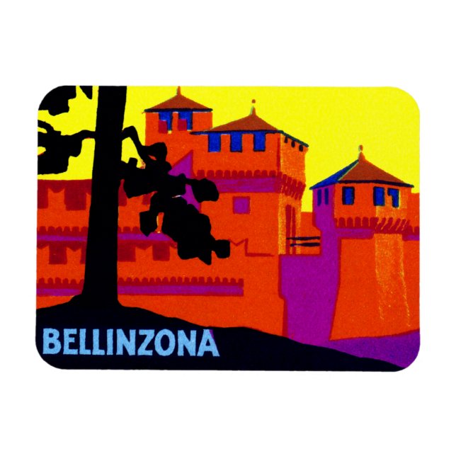 Íman suiça Bellinzona 1925 (Horizontal)