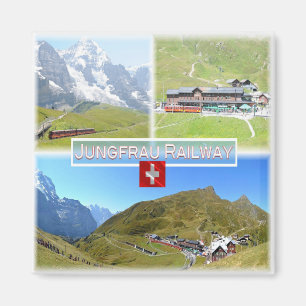 Íman suiça FERROVIÁRIA zCH045 JUNGFRAU, Fridge