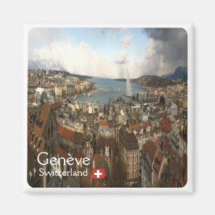 Íman suiça zCH010 GENÈVE - Imã de geladeira