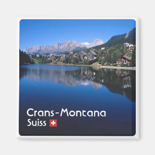 Íman suiça zCH023 CRANS MONTANA, frigorífico