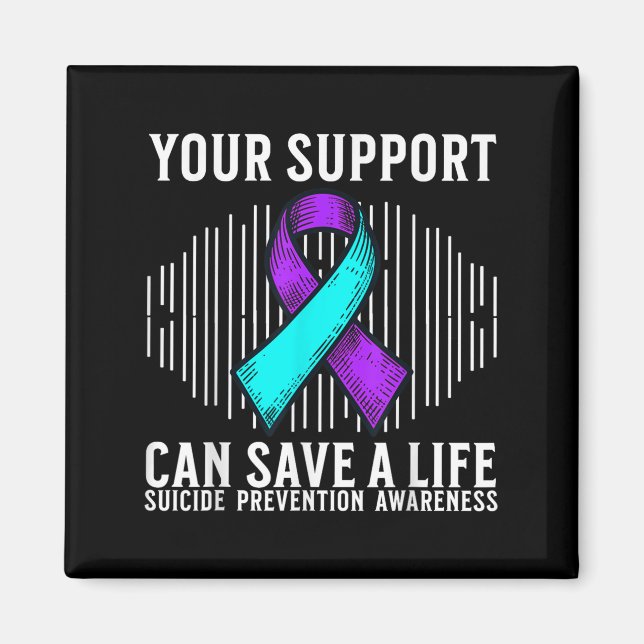 Íman Suicide Awareness Warrior Suicide Prevention Aware (Frente)
