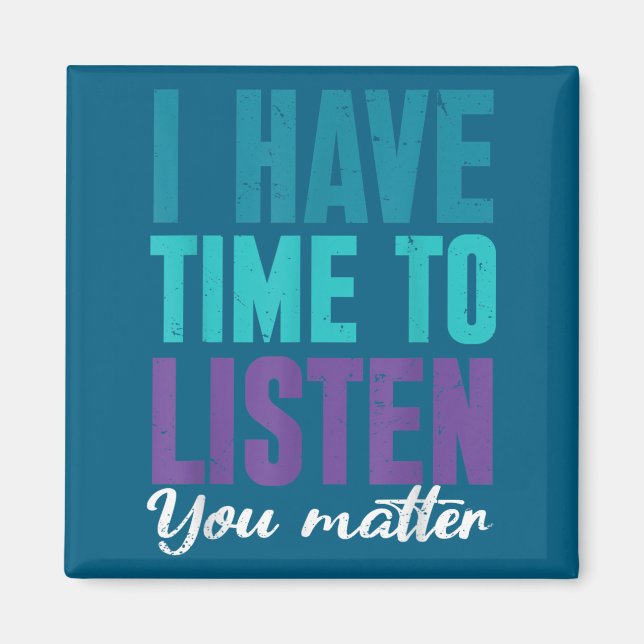 Íman Suicide Prevention You _ I For Suprters  (Frente)