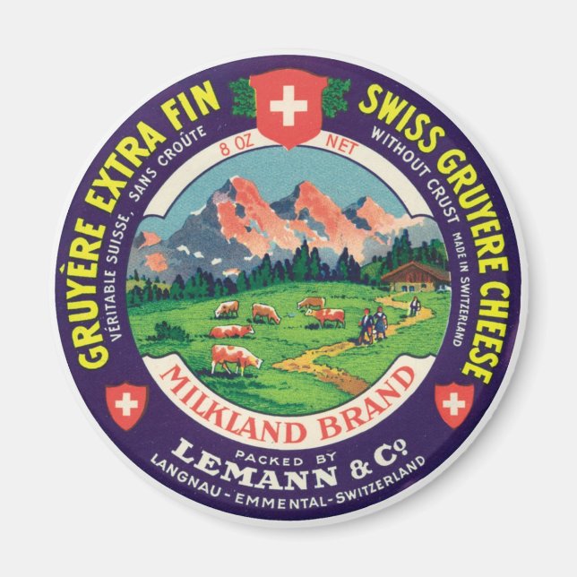 Íman Suíço Gruyere Cheese Langnau Emmental Suiça (Frente)