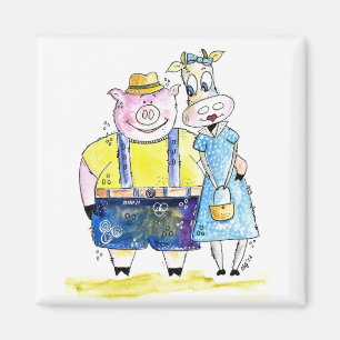 Íman Suínos e Vacas, brancos