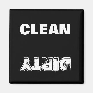 Íman Sujo limpo (preto e branco)