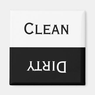 Íman Sujo limpo (preto e branco)