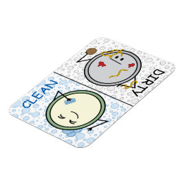 Íman Sujo ou limpo - Placas de desenho do status da máq