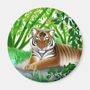 Íman Sumatran Tiger em Bambu