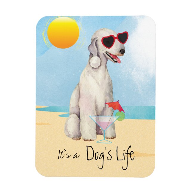 Íman Summer Bedlington Terrier Magnet (Vertical)