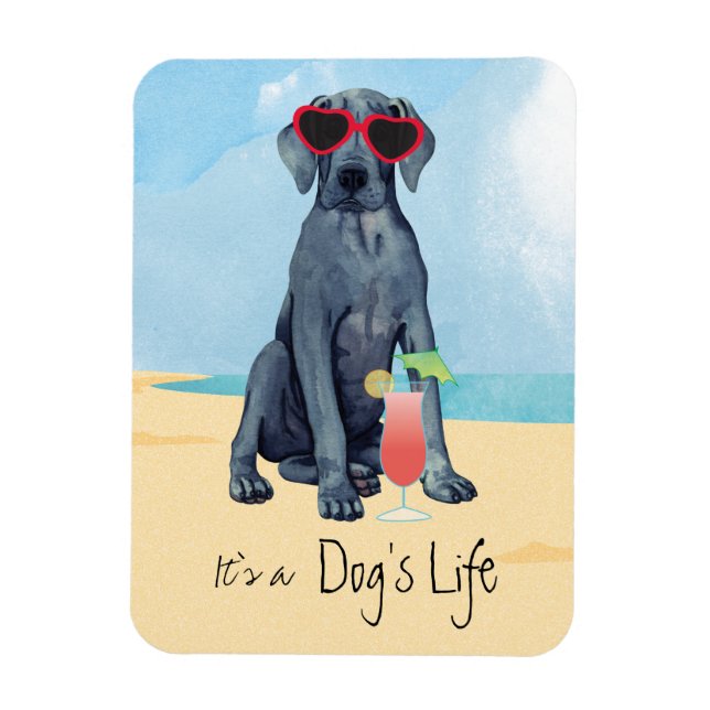Íman Summer Great Dane Magnet (Vertical)