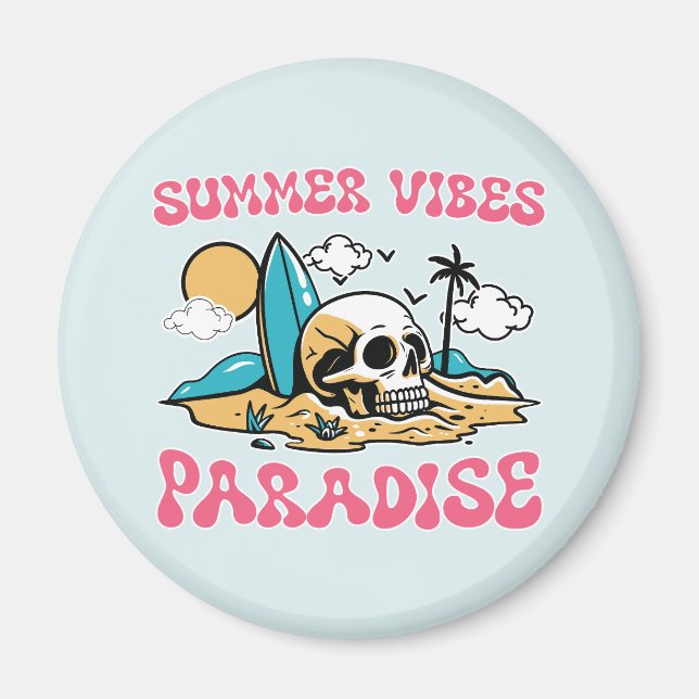Íman Summer Vibes Paraíso - Crânio (Frente)