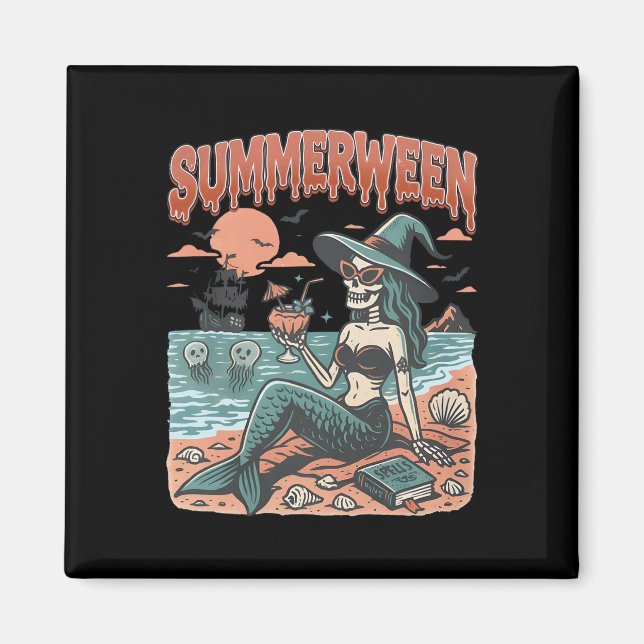Íman Summerentre Mermaid Skeleton Beach Flamingo Hallow (Frente)