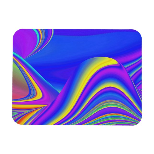 Íman Summersense, Abstrato 3D Rainbowart (Horizontal)