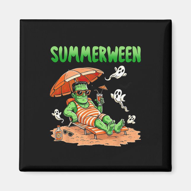 Íman Summerwin Halloween Hello Summer Frankenstein Boo (Frente)