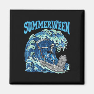 Íman Summerwin Skeleton Surf Grim Reaper Beach Spooky