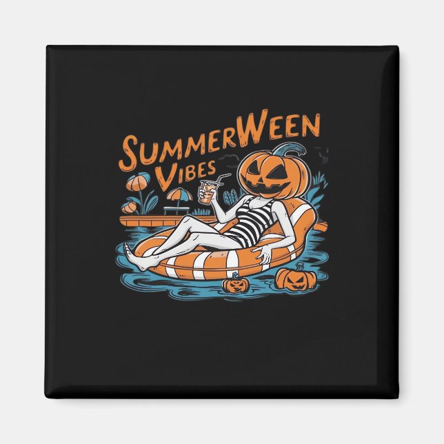 Íman Summerwin Vibes Para Verão Estranho, Presente De H (Frente)