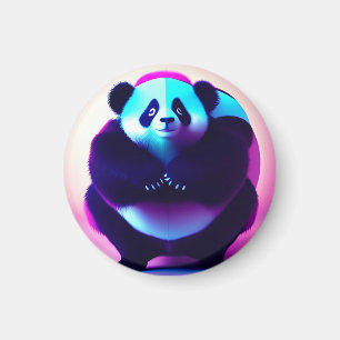 Íman Sumo Panda O Névoa Bamboo, Magnet
