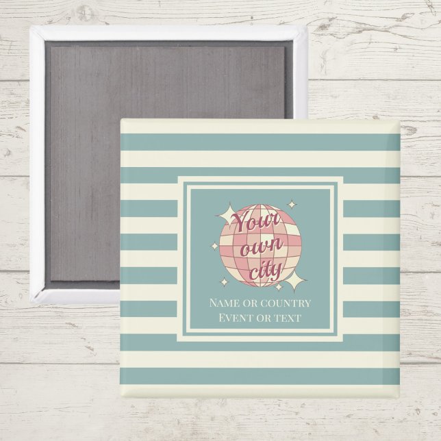 Íman Sumvenir o nome da cidade favorita do Magnet (Criador carregado)