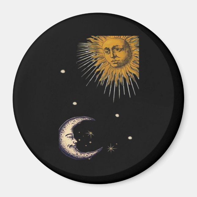 Íman Sun e Moon 90s Whimsigoth Design (Frente)