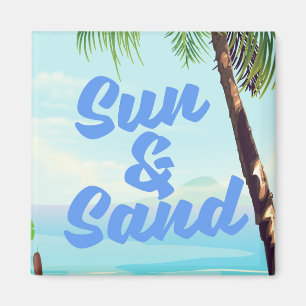 Íman Sun e Sand inspiradorascartoon poster
