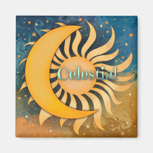 Íman Sun Moon Celestial Stars Diversão Inspirividade