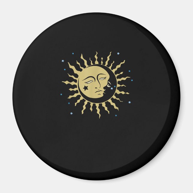 Íman Sun Moon com anestesia Whimsigoth de bruxa dos ano (Frente)