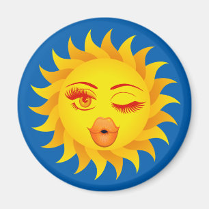 Íman Sun - Símbolo Sun - Beijado