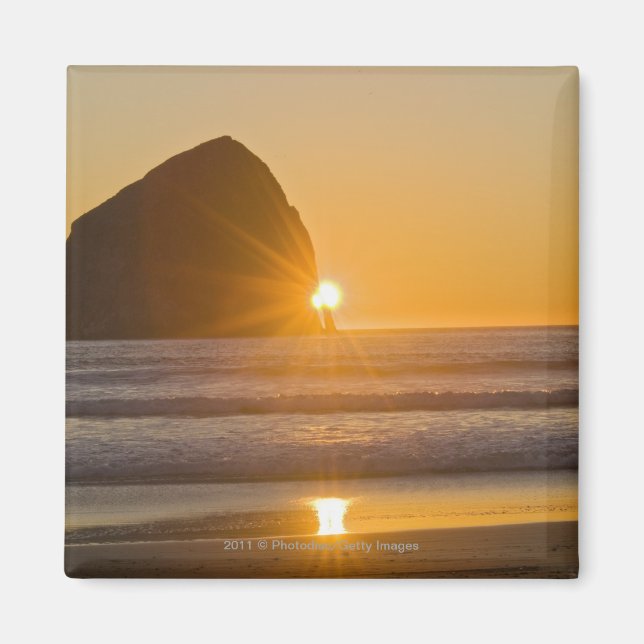 Íman Sunburst E Haystack Rock Em Cape Kiwanda (Frente)
