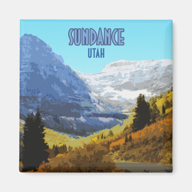 Íman Sundance Utah Mountain Vintage (Frente)