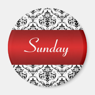 Íman Sunday Red - Damask Magnet