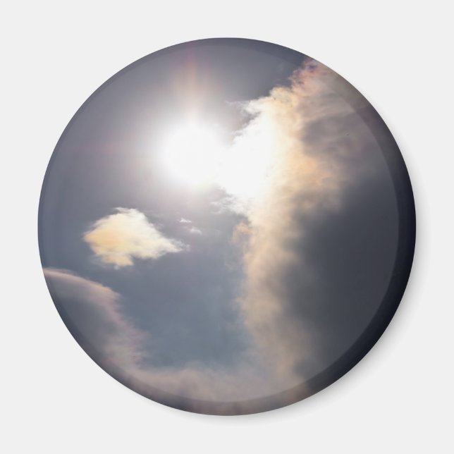 Íman Sundog Rainbow Cloud Burst Roupa e presentes (Frente)