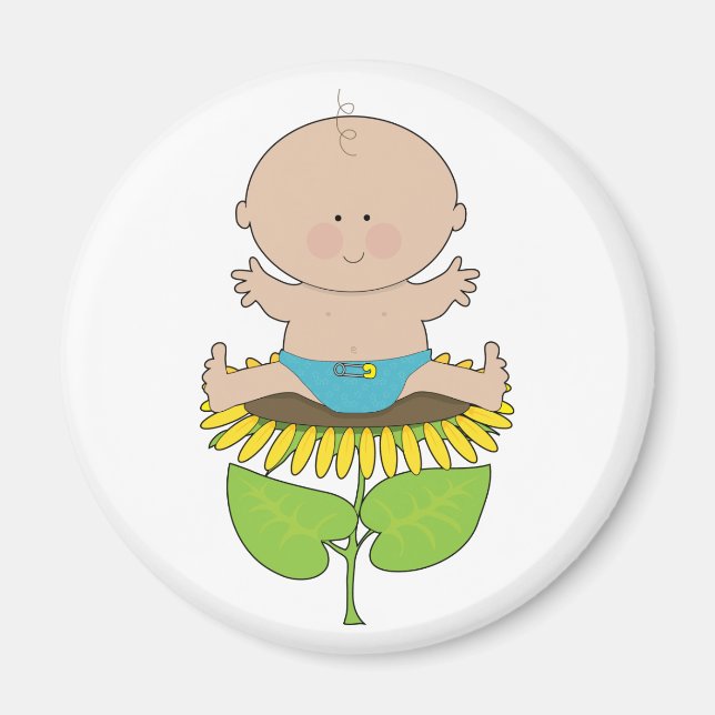 Íman Sunflower Baby Boy (Frente)