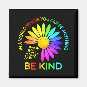 Íman Sunflower Be Kind Quebra-cabeça suportam consciênc