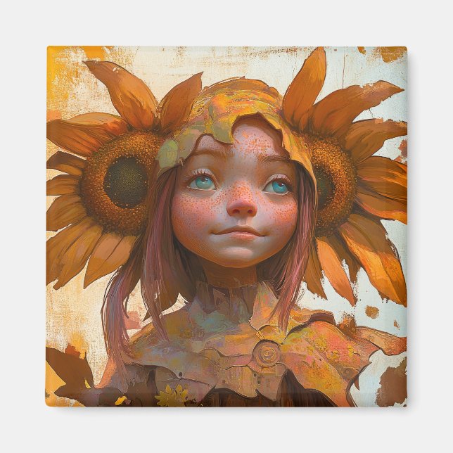 Íman Sunflower Girl (Frente)