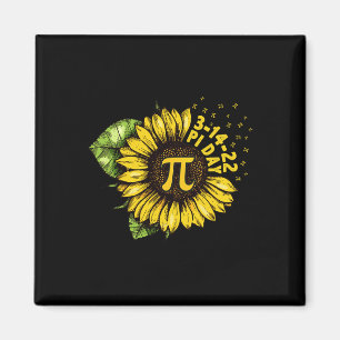 Íman Sunflower Happy Pi Day Camisa Matemática Ensino de