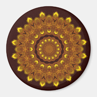 Íman Sunflower Kaleidoscope Mandala