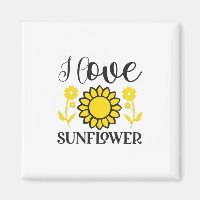 Íman Sunflower Lover | I Love Sunflower (Frente)
