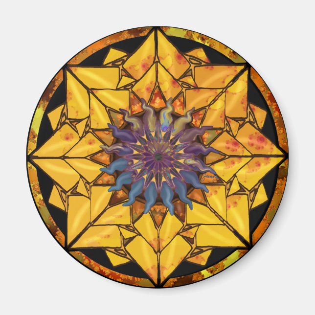 Íman Sunflower Sun Magnet (Frente)